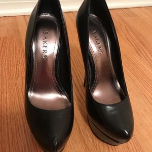 Black Bakers platform heels